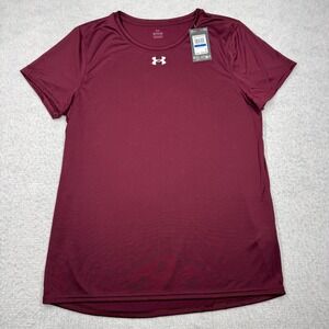 NWT Under Armour UA Tech Team Short Sleeve Red Women's Size XL